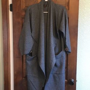 NWOT Open Front Gray Cardigan